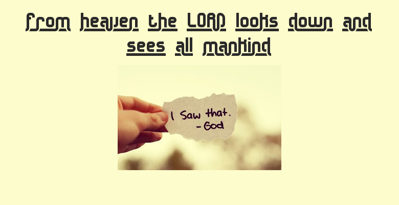 god sees everything